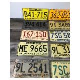 Lot of 15 Collectible Minnesota License Plates Lot of 15 Collectible Minnesota License Plates