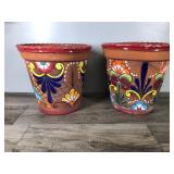 Large Mexican Pottery Planters Large Mexican Pottery Planters