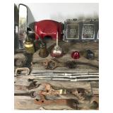 Vintage Wrenches, Ford Gauge Dash, Headlights, Thumb Press Oilers and More Vintage Wrenches, Ford Gauge Dash, Headlights, Thumb Press Oilers and More