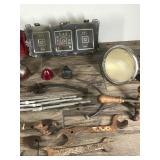 Vintage Wrenches, Ford Gauge Dash, Headlights, Thumb Press Oilers and More Vintage Wrenches, Ford Gauge Dash, Headlights, Thumb Press Oilers and More