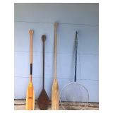 3 Paddles and 1 Fishing Net 3 Paddles and 1 Fishing Net