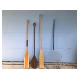 3 Paddles and 1 Fishing Net 3 Paddles and 1 Fishing Net