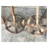Lot of 3 Vintage Ski Poles and 2 Wooden Ski’s Lot of 3 Vintage Ski Poles and 2 Wooden Ski’s