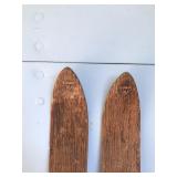 Lot of 3 Vintage Ski Poles and 2 Wooden Ski’s Lot of 3 Vintage Ski Poles and 2 Wooden Ski’s