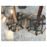 Lot of 3 Vintage Ski Poles and 2 Wooden Ski’s Lot of 3 Vintage Ski Poles and 2 Wooden Ski’s