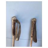 Lot of 3 Vintage Ski Poles and 2 Wooden Ski’s Lot of 3 Vintage Ski Poles and 2 Wooden Ski’s