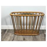 Mid Century Modern Solid Wood Spindled Wooden Magazine Rack Arthur Umanoff Style Mid Century Modern Solid Wood Spindled Wooden Magazine Rack Arthur Umanoff Style