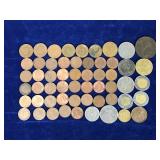 Lot of 56 Foreign Coins - See description for more info Lot of 56 Foreign Coins - See description for more info