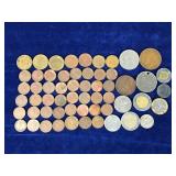 Lot of 58 Foreign Coins - See description below for more info Lot of 58 Foreign Coins - See description below for more info