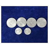 4 - Ike Eisenhower One Dollar Coins & 2 Susan B Anthony Coins - see description for more info 4 - Ike Eisenhower One Dollar Coins & 2 Susan B Anthony Coins - see description for more info