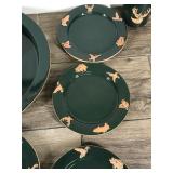 Hunter Green Frankoma USA Pottery Sportsman 12 Piece Set Hunter Green Frankoma USA Pottery Sportsman 12 Piece Set