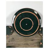 Hunter Green Frankoma USA Pottery Sportsman 12 Piece Set Hunter Green Frankoma USA Pottery Sportsman 12 Piece Set