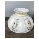 2 Vintage Glass Lamp Shades 2 Vintage Glass Lamp Shades