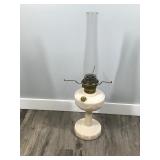 1940s Aladdin Pink Alacite Lincoln Tall Drape Kerosine Oil Lamp Model B w Spider and Globe 1940s Aladdin Pink Alacite Lincoln Tall Drape Kerosine Oil Lamp Model B w Spider and Globe