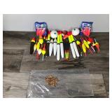 Large Lot of Fishing Bobbers and More Large Lot of Fishing Bobbers and More