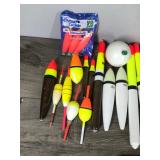 Large Lot of Fishing Bobbers and More Large Lot of Fishing Bobbers and More