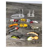 Lot of 10 Collectible Fishing Lures - Heddon - Sounth Bend - Lazy Ike  - see description for more info Lot of 10 Collectible Fishing Lures - Heddon - Sounth Bend - Lazy Ike  - see description for more info