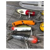 Lot of 10 Collectible Fishing Lures - Heddon - Sounth Bend - Lazy Ike  - see description for more info Lot of 10 Collectible Fishing Lures - Heddon - Sounth Bend - Lazy Ike  - see description for more info