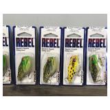 Lot of 7 Rebel Frog Fishing Lures in Original Packages Lot of 7 Rebel Frog Fishing Lures in Original Packages