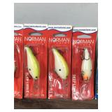 Lot of 7 Norman Fishing Lures in Original Packages Lot of 7 Norman Fishing Lures in Original Packages