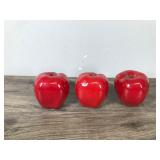 3 - Porcelain Apples for Decoration 3 - Porcelain Apples for Decoration
