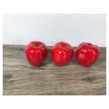 3 - Porcelain Apples for Decoration 3 - Porcelain Apples for Decoration