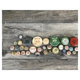 Lot of Antique Collectible Buttons - Burlington Northern Railroad - Fairbault Oil Co. - Fairbault Junior Sports Booster 1933 - Election  and More Lot of Antique Collectible Buttons - Burlington Northern Railroad - Fairbault Oil Co. - Fairbault Junior Sports Booster 1933 - Election  and More