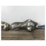 Vintage Fleetwood Design Stainless Steel Bull Carving Knife And Bear Carving Fork Vintage Fleetwood Design Stainless Steel Bull Carving Knife And Bear Carving Fork