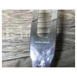 Vintage Fleetwood Design Stainless Steel Bull Carving Knife And Bear Carving Fork Vintage Fleetwood Design Stainless Steel Bull Carving Knife And Bear Carving Fork
