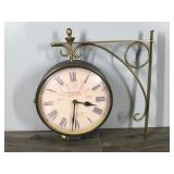 Victoria Station Clock 1747 Vintage Double Sided Clock Railway Station Wall 8” Victoria Station Clock 1747 Vintage Double Sided Clock Railway Station Wall 8”