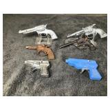 Lot of 6 Vintage Collectible Toy Cap Guns Lot of 6 Vintage Collectible Toy Cap Guns