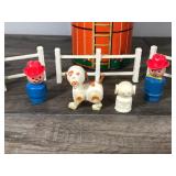 Vintage 1986 Fisher Price Little People Play Family Farm Silo with Accessories Vintage Vintage 1986 Fisher Price Little People Play Family Farm Silo with Accessories Vintage