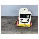 vintage playskool Dairy Wagon- vintage wood pull toy- 6 milk bottles- 1950/1960 vintage playskool Dairy Wagon- vintage wood pull toy- 6 milk bottles- 1950/1960