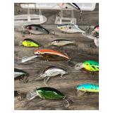 Lot of 31 Fishing Lures and Plastic Bait Box Tackle Box - see description for more info Lot of 31 Fishing Lures and Plastic Bait Box Tackle Box - see description for more info