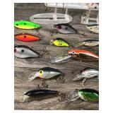 Lot of 31 Fishing Lures and Plastic Bait Box Tackle Box - see description for more info Lot of 31 Fishing Lures and Plastic Bait Box Tackle Box - see description for more info