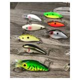 Lot of 31 Fishing Lures and Plastic Bait Box Tackle Box - see description for more info Lot of 31 Fishing Lures and Plastic Bait Box Tackle Box - see description for more info