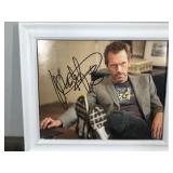 8x10 Inch Photo Hand Signed By Hugh Laurie with Certificate of Authet 8x10 Inch Photo Hand Signed By Hugh Laurie with Certificate of Authet