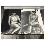 Lot of 5 Large Artwork Drawings - See more pictures to see all of them Lot of 5 Large Artwork Drawings - See more pictures to see all of them