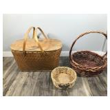 Lot of 3 Woven Baskets Lot of 3 Woven Baskets