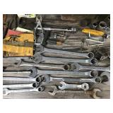 Lot of Tools and Metal Tool Box Lot of Tools and Metal Tool Box