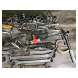 Lot of Tools and Metal Tool Box Lot of Tools and Metal Tool Box