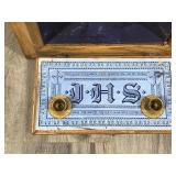 Antique Catholic Viaticum Last Rights Sick Call Sacrament Shadowbox Chalk Ware Jesus & Mary Antique Catholic Viaticum Last Rights Sick Call Sacrament Shadowbox Chalk Ware Jesus & Mary