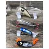 Lot of 10 Heddon Collectible Fishing Lures  - see description for more info Lot of 10 Heddon Collectible Fishing Lures  - see description for more info