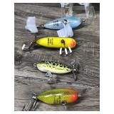 Lot of 10 Heddon Collectible Fishing Lures  - see description for more info Lot of 10 Heddon Collectible Fishing Lures  - see description for more info