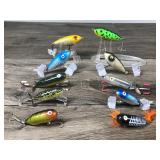 Lot of 10 Heddon Collectible Fishing Lures  - see description for more info Lot of 10 Heddon Collectible Fishing Lures  - see description for more info