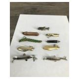 Lot of 9 Collectible Metal Fishing Lures - see description for more info Lot of 9 Collectible Metal Fishing Lures - see description for more info