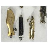 Lot of 9 Collectible Metal Fishing Lures - see description for more info Lot of 9 Collectible Metal Fishing Lures - see description for more info
