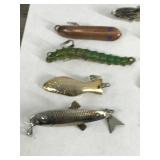 Lot of 9 Collectible Metal Fishing Lures - see description for more info Lot of 9 Collectible Metal Fishing Lures - see description for more info
