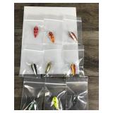 Lot of 9 Collectible Spinnie Daredevele Fishing Lures Lot of 9 Collectible Spinnie Daredevele Fishing Lures