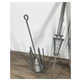 Lot of 4 Lead Weighted Fishing Anchors/ Grappling Hooks? - see description for more info Lot of 4 Lead Weighted Fishing Anchors/ Grappling Hooks? - see description for more info